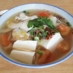 Salted Vegetable Seafood Tofu Soup