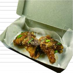 4 Pcs Korean Honey Garlic Chicken Wings