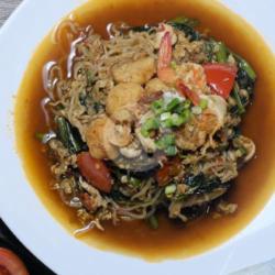 Mie / Bihun / Kwetiau Kangkung Belacan Seafood