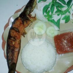 Lele Sambel Geprek   Nasi