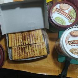 Roti Bakar Meises Dan Milk Crunchy   Susu