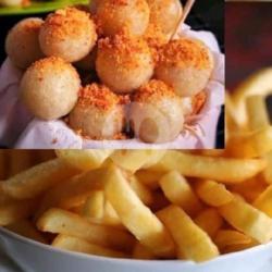 Cimol Campur Stik Kentang (pedas Manis Asin)