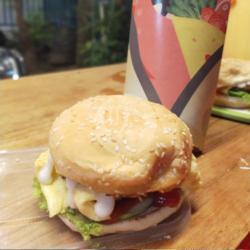 Chicken Burger Special Size Besar