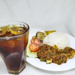 Nasi Ayam Penyet   Teh Dingin