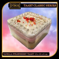 Dbox Classic Vanilla Strawberry Taart 10x10 Cm