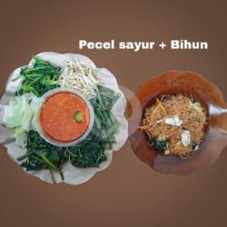 Pecel Sayur   Bihun   Gorengan 2 Pcs