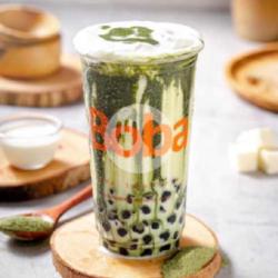 Premium Matcha Boba Milk