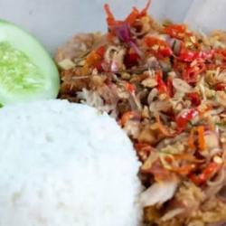 Paket Nasi Ayam Geprek Sambal Matah (paha Atas/dada)