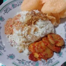 Nasi Uduk Jengkol Balado/rendang