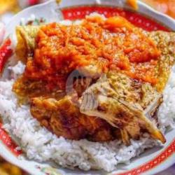 Sego Sambel Iwak Panggang   Telor Dadar / Ceplok   Es Teh