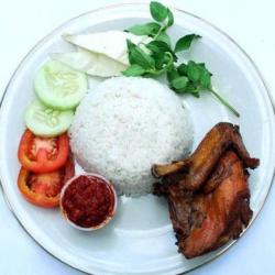 Nasi Dada Ayam Penyet