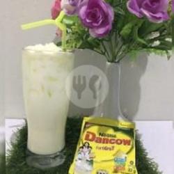 Es Dancow Putih/coklat  Toping Oreo