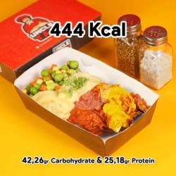 Chicken Steak Combo (444 Kcal)