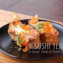 Spicy Salmon Inari Sushi