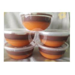 Puding Susu Mangga Vla Coklat