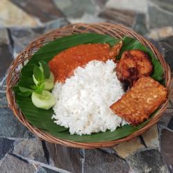 Sego Sambel Ayam Goreng Potong