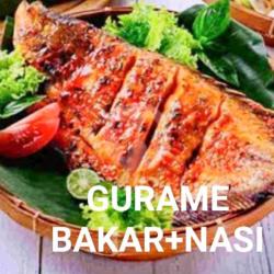 Nasi Gurame Bakar Sambel(merah/ijo/sambel Kecap) Lalapan