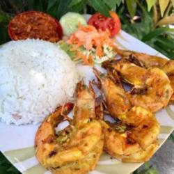 Udang Bakar Bumbu Kuning Nasi