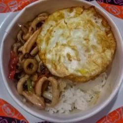 Sego Cumi Saus Tiram   Telur