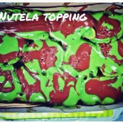 Kue Cubit Greentea Topping Nuttela