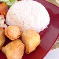 Paket Nasi   Tori Egg Roll