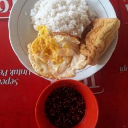 Nasi   Tahu Goreng   Telor Ceplok   Sambel Kecap