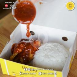 Ayam Saus Fire Chicken   Nasi