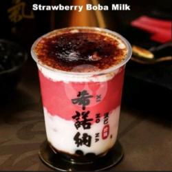 Strawberry Boba Milk