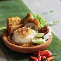 Paket Komplit Ayam Goreng Tahu Dan Tempe , N.putih