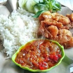 Nasi Udang Geprek Crispy