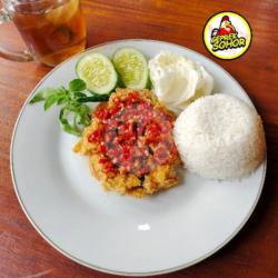 Paket Geprek Dada / Paha Sambal Matah