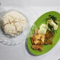 Nasi Tahu Tempe Goreng Campur