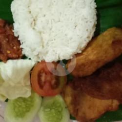 Paket Nasi Pake Ayam Hemat / Pecel Ayam Hemat