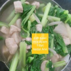 Cah Sayur Sawi Hijau  Mix Ayam Fillet