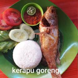 Nasi   Ikan Kerapu ( Goreng / Bakar )