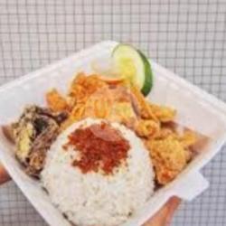 Paket Lengkap Nasi Kulit Serundeng Hi