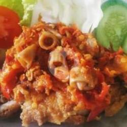 Ayam Geprek Sambal Cumi Asin