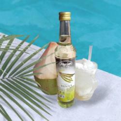 Es Kelapa Muda Rasa Syrup Vanilla