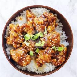 Promo Ricebowl Hainam Crispy Ayam Saos Teriyaki