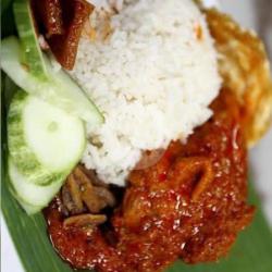 Nasi Teri Sambal Merah Bray