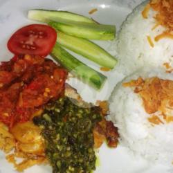 Pecel Ayam Sambal Terasi   Nasi