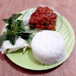 Nasi Lalapan Terong Penyet