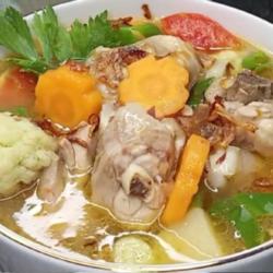 Sup Ayam Bakso / Sosis Sayuran Campur