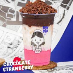 Chocolate Strawberry(topping:boba/oreo/jelly/crunch/creamchess/kejuparut)