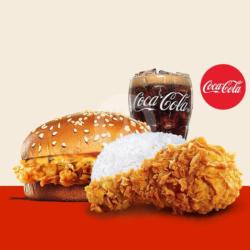 Paket King Meal Jalapeno Cheese Chicken Burger