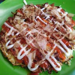 Okonomiyaki Kepiting   Katsuobushi