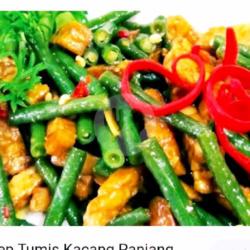 Tumis Kacang Panjang Campur Tempe