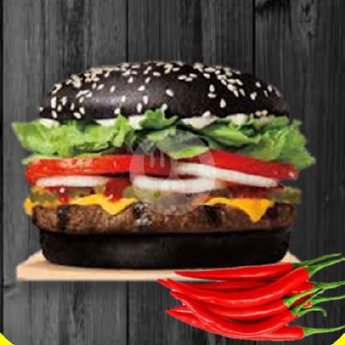 Spicy Beef Burger Hitam (pedas)