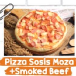 Pizza Sosis Moza Smocked Beef