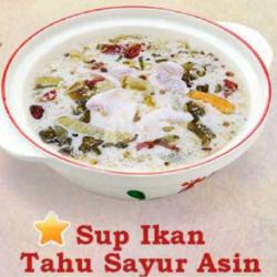 Sup Ikan Tahu Sayur Asin